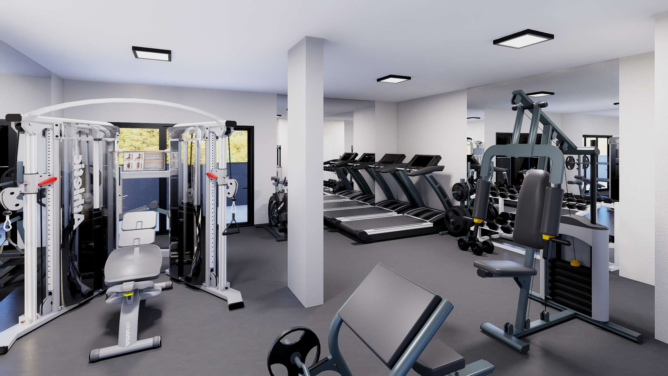 Academia completa do Residencial Trieste