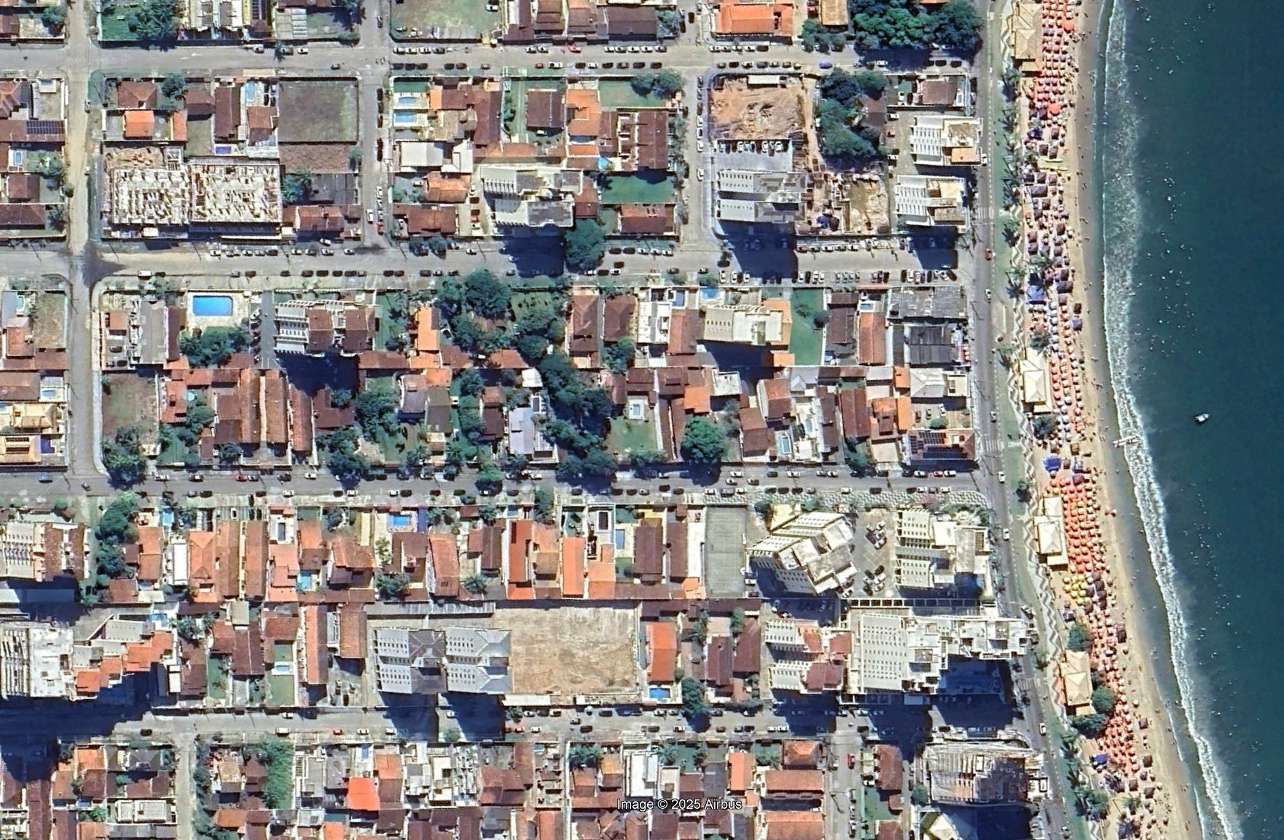 Localização do Residencial Trieste na Rua Victor Meirelles, bairro Martim de Sá, Caraguatatuba